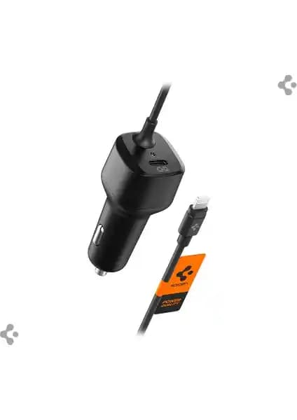 Spigen 47W USB-C 2 Port Araç İçi Hızlı Şarj Cihazı Güç ve Güvenlik Odaklı Tasarım