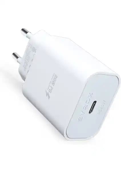 Syrox PD20B 3.0A PD 20W Type-C Hızlı Şarj Adaptörü Güvenli ve Taşınabilir Şarj Çözümü