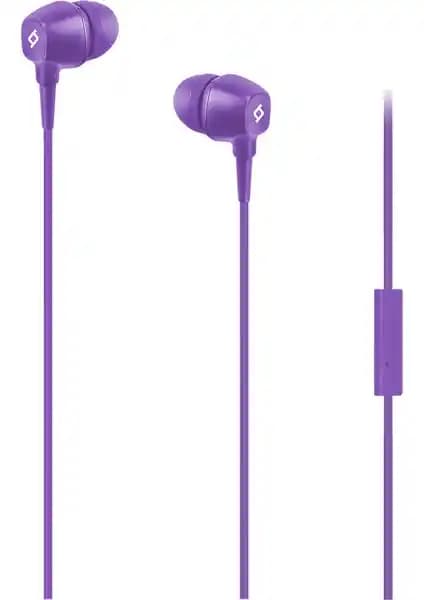 Ttec Pop Mikrofonlu Kulakiçi Kulaklık Mor Renkli Modern Tasarım ve Yüksek Ses Kalitesi