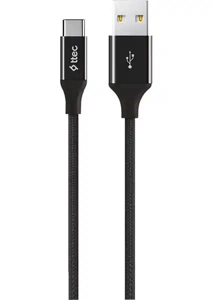 Ttec Type-C Örgü Şarj Kablosu: Dayanıklı ve Yüksek Performanslı 120 cm Kablo