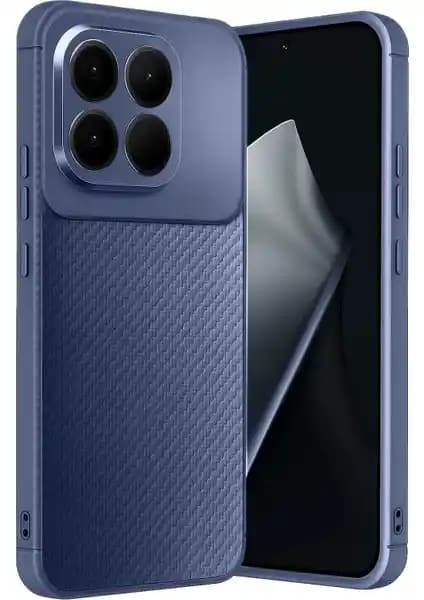 Xiaomi 15T Uyumlu Wowacs Karbon Tasarımlı Silikon Kılıfı ile Koruma ve Estetik