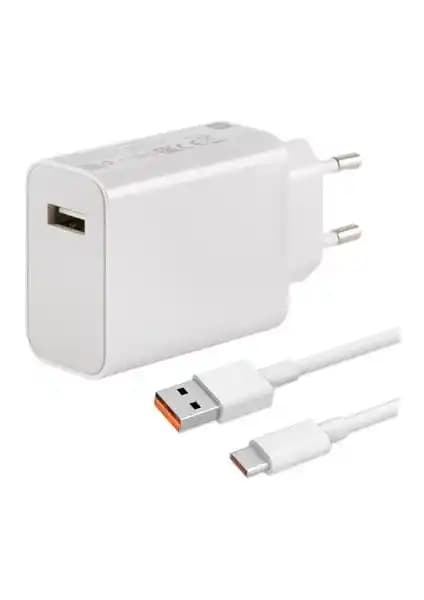 Xiaomi 33W Beyaz Şarj Adaptörü Günlük Kullanım İçin Güçlü ve Şık Çözüm