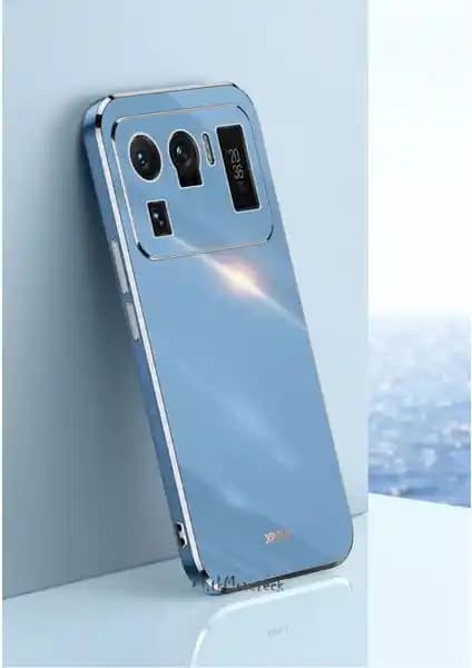 Xiaomi Mi 11 Ultra için Şık ve Koruyucu Parlak Altın Kenarlı Silikon Kılıf