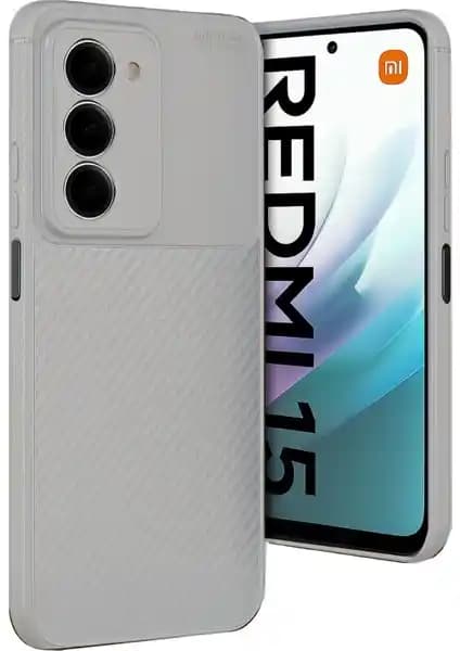 Xiaomi Redmi 15 4G Uyumlu Karbon Tasarımlı Silikon Telefon Kılıfı: Şıklık ve Koruma Bir Arada