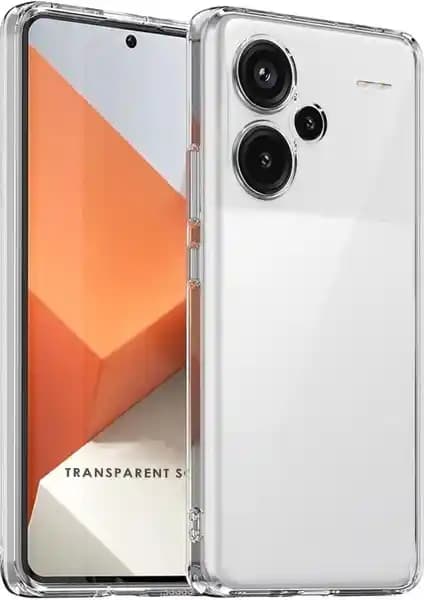 Xiaomi Redmi Note 13 Pro Plus Uyumlu Şeffaf Kamera Korumalı Lüks Arka Kılıf