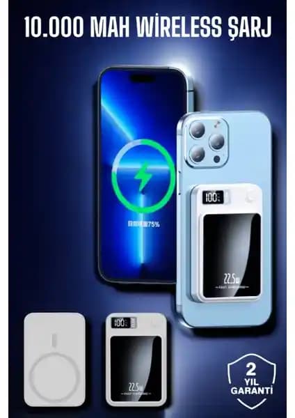 AyrStore 22.5W Magsafe Kablosuz Powerbank ile Günlük Cihaz Şarj İhtiyacınızı Karşılayın