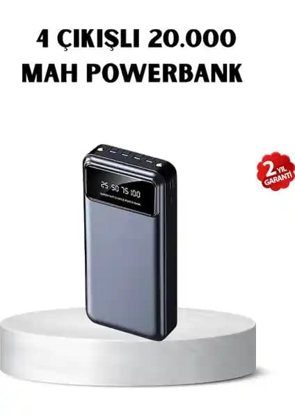 Gnay Powerbank 20000 mAh: Yüksek Kapasiteli Çok Fonksiyonlu Taşınabilir Şarj Cihazı