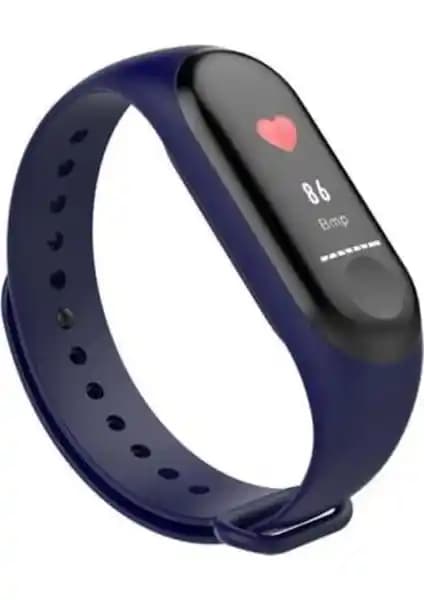 Hall Breathe Mavi ve Siyah Renkli Akıllı Saat Bileklikleri Sağlık ve Şıklık İçin Uygun