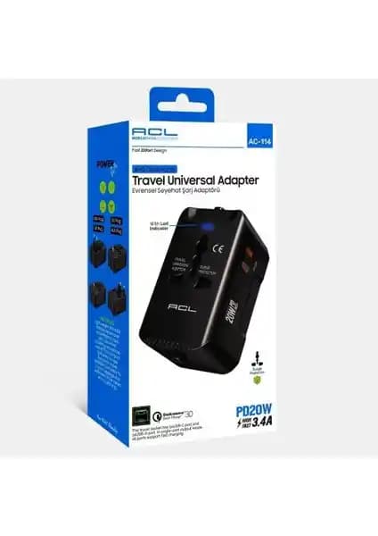 Hzl Evrensel Priz Çevirici: Çok Bölge Uyumlu Güvenli Seyahat Adaptörü