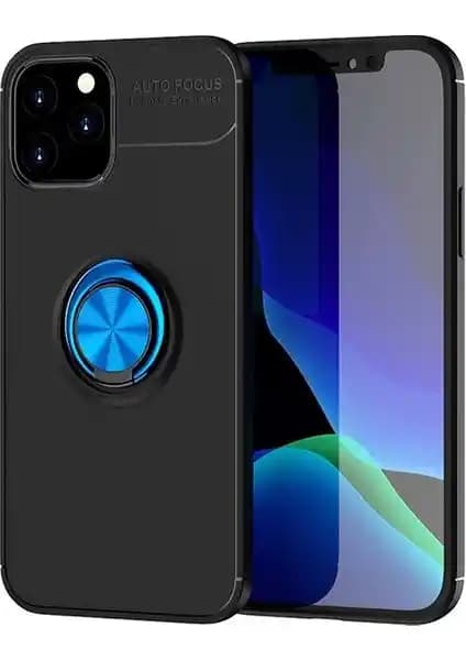 KNY Apple iPhone 12 Mini Yüzüklü Manyetik Silikon Kılıfı Şıklık ve Koruma Sunar