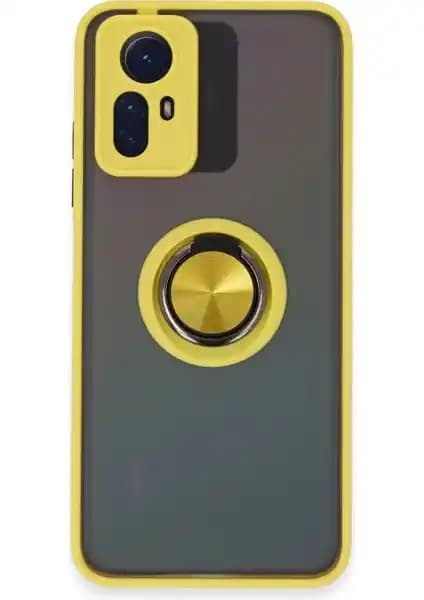 Redmi Note 12S için dayanıklı ve şık Montreal yüzüklü silikon kılıf detayları