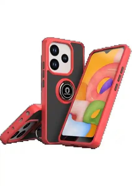 Redmi Note 14 4G İçin Estetik ve Koruyucu Montreal Yüzüklü Silikon Kapağı