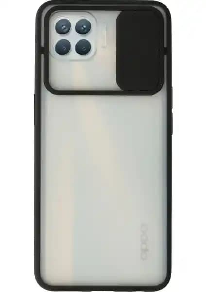 Reno 4 Lite için Şık ve Koruyucu Sürgülü Kamera Silikon Kılıfı 75-90 karakter