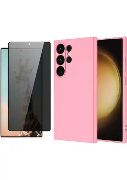 Samsung Galaxy S25 Ultra İçin Şık ve Koruyucu Kılıf ile Ekran Koruyucu Seti