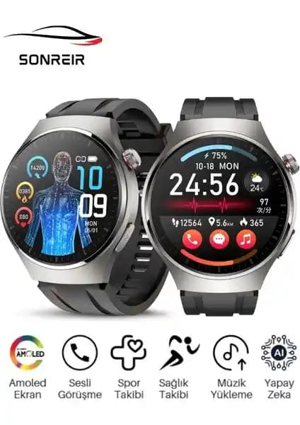 Sonreir Spor Watch 4 Pro Akıllı Saat: Tasarım, Sağlık ve Spor Özellikleriyle Öne Çıkıyor