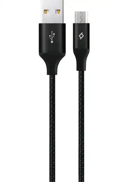 Ttec AlumiCable XL Micro USB Kablo Siyah 2 Metre Dayanıklı ve Güvenilir Performans