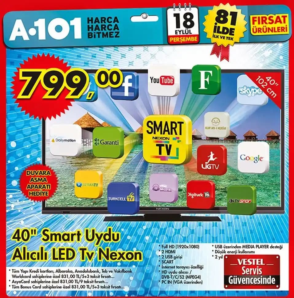 A101 40 İnç TV Modelleri: Uygun Fiyatlı, Fonksiyonel ve Orta Segment Çözümler