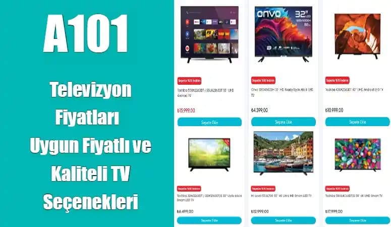 A101 TV Fiyatları ve Trendleri: Uygun Fiyatlı Televizyon Seçim Rehberi