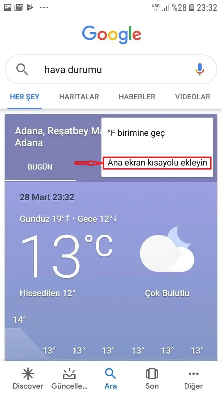 Akıllı Cihazınızda Ana Ekrana Hava Durumu Widget'ı Ekleme Yöntemleri ve İpuçları