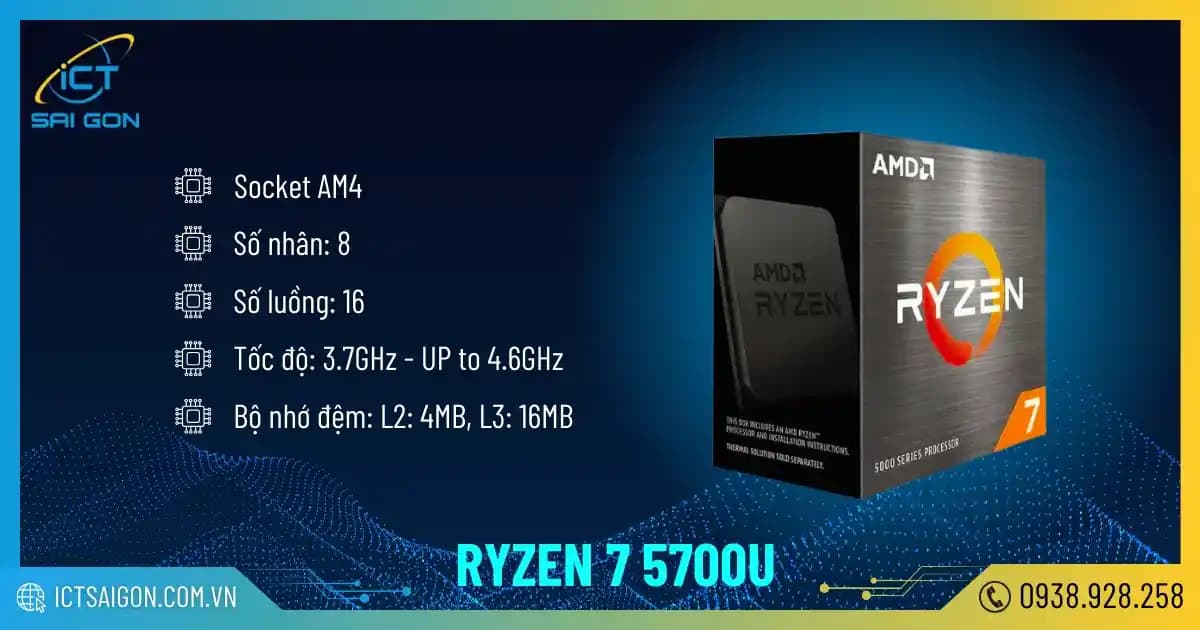AMD Ryzen 7 5700U: Dizüstü Bilgisayarlarda Yüksek Performans ve Enerji Verimliliği