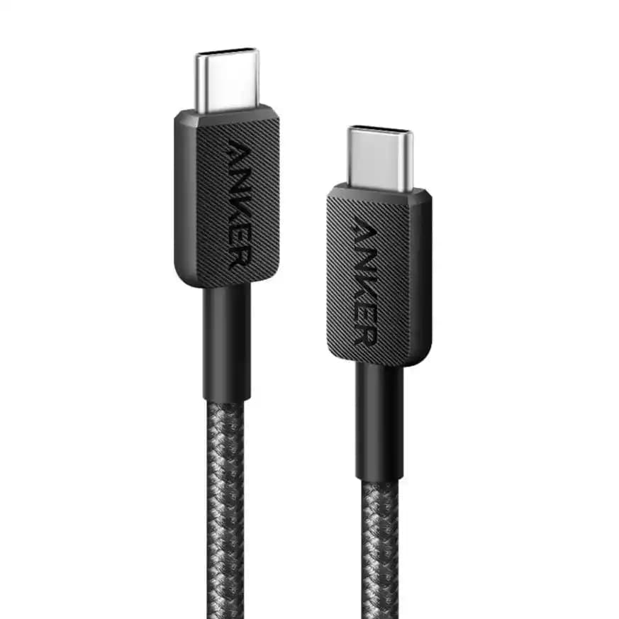 Anker 322 Powerline USB-C to USB-C Örgülü Kablo 0.9m 60W Dayanıklılık ve Performans
