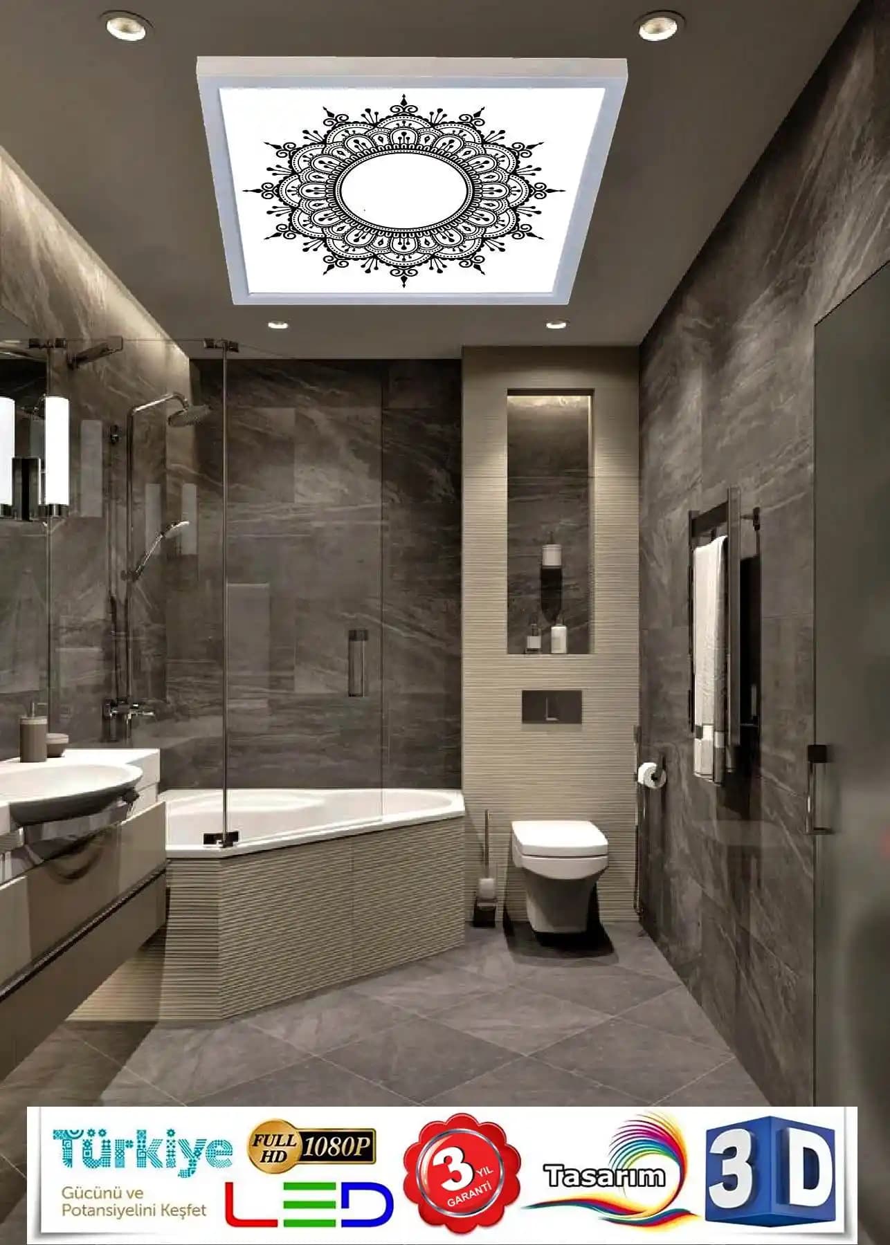 Banyo Tavan Aydınlatma Modelleri: Modern Tasarım, Fonksiyonellik ve Enerji Verimliliği