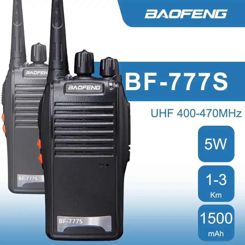 Baofeng BF 777: Dayanıklı ve Ekonomik UHF Bandı El Telsizi 5 Watt Gücüyle