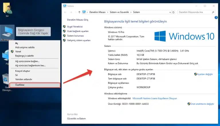 Bilgisayar Özelliklerine Nereden Bakılır? İşletim Sistemi ve Programlarla Detaylı Rehber