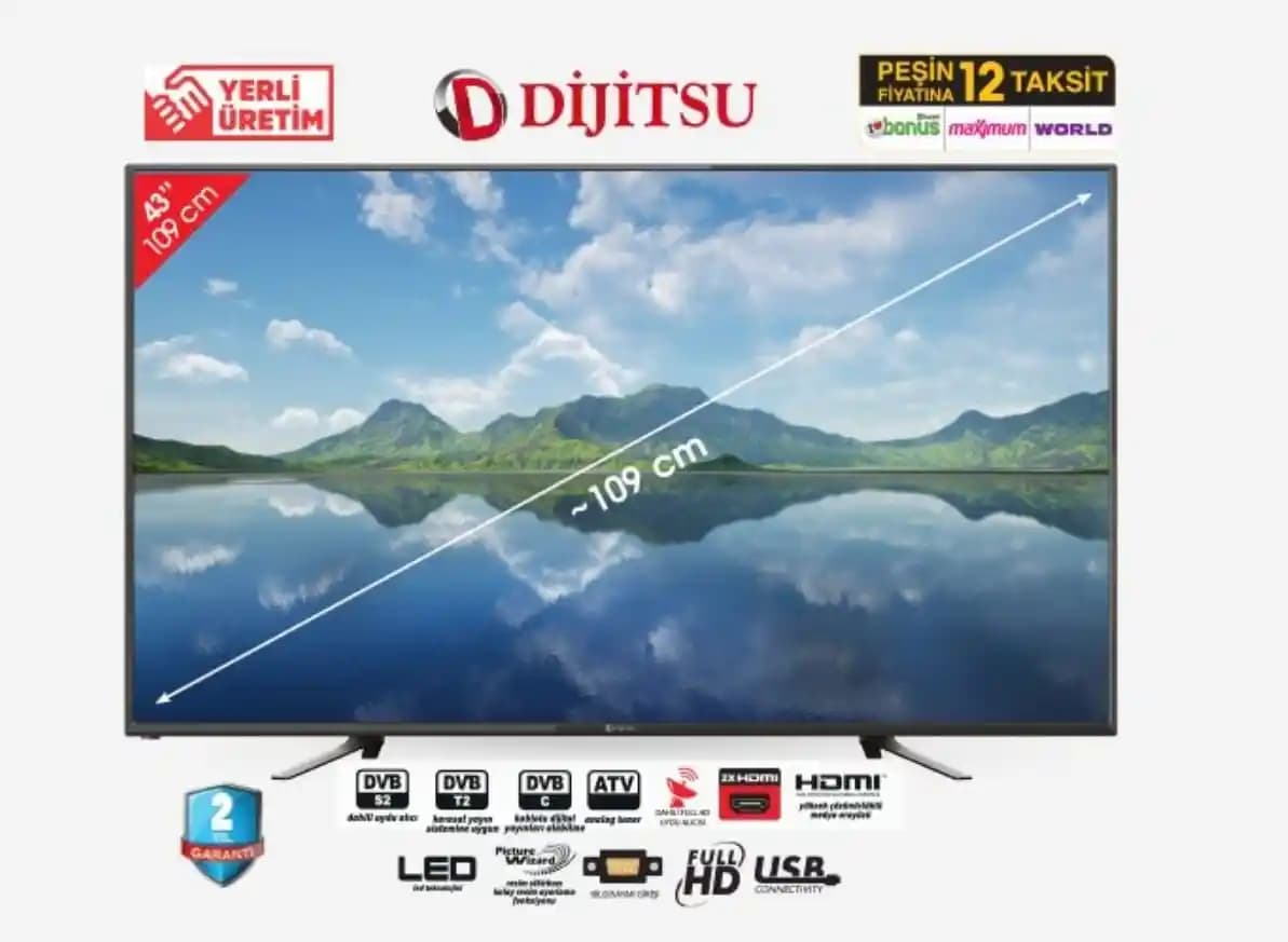 Dijitsu TV: Türkiye merkezli uygun fiyatlı televizyon üreticisi ve ürün özellikleri