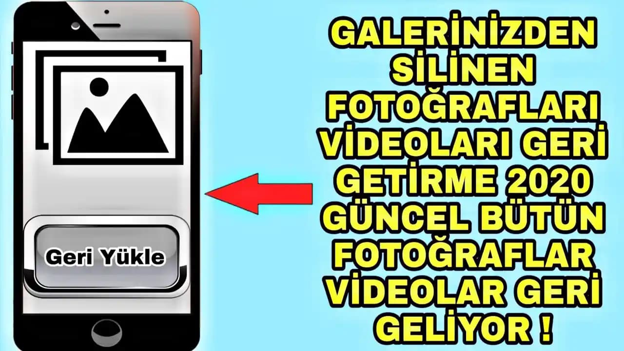 Galeriden Silinen Fotoğrafları Geri Getirme Yöntemleri ve Veri Kaybını Önleme Rehberi