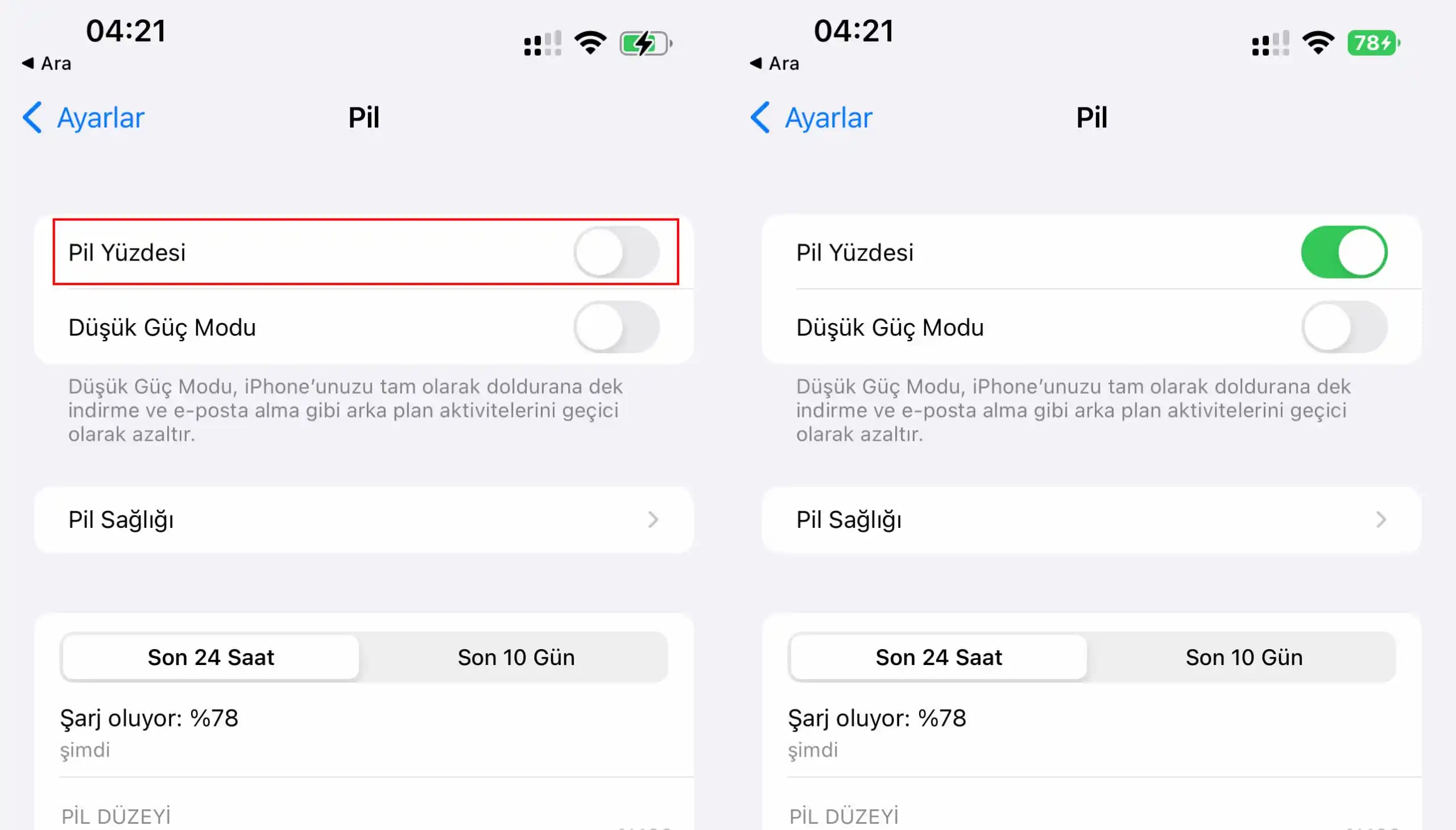 iPhone Pil Yüzdesi Nasıl Görüntülenir ve Pil Ömrü Nasıl Yönetilir