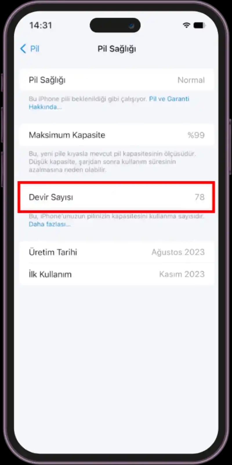 iPhonede Devir Sayısı Nedir ve Batarya Sağlığına Etkileri Nelerdir