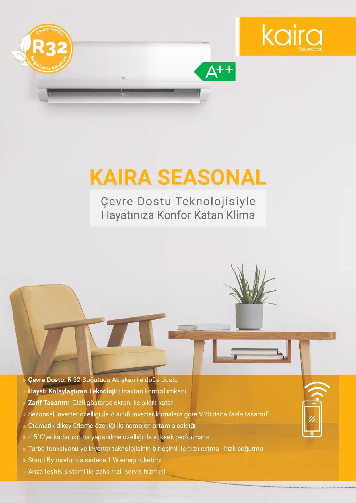 Kaira Klima: Türkiye'nin Yerli Sermayeli Enerji Verimli ve Teknolojik Klima Markası