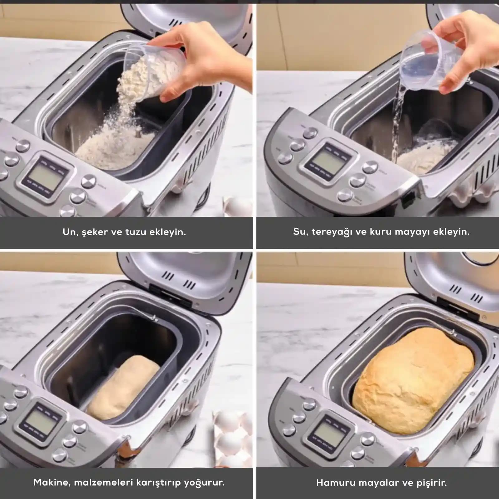 Karaca Ekmek Yapma Makinesi ile Evde Sağlıklı ve Pratik Ekmek Tarifleri