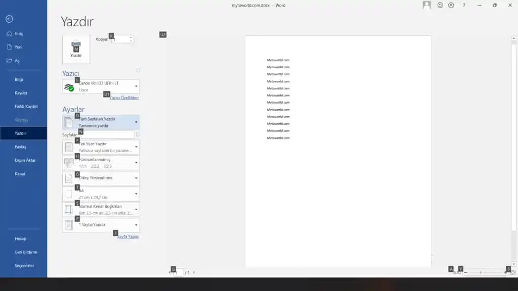 Kısayol Yazdırma: Akıllı Cihazlarda Hızlı ve Verimli Yazdırma Yöntemleri