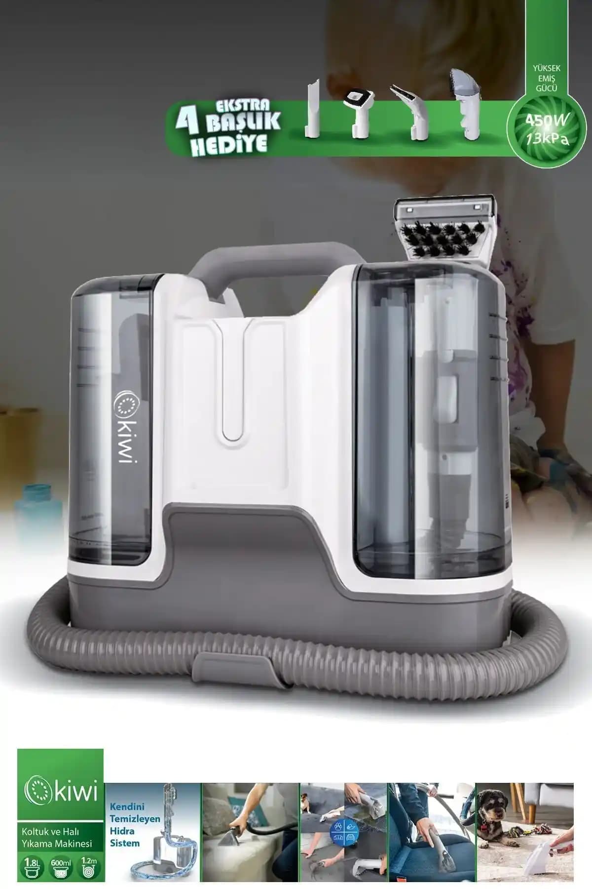 Kiwi KCC 4323 Koltuk ve Halı Yıkama Makinesi ile Derinlemesine ve Pratik Temizlik Çözümü