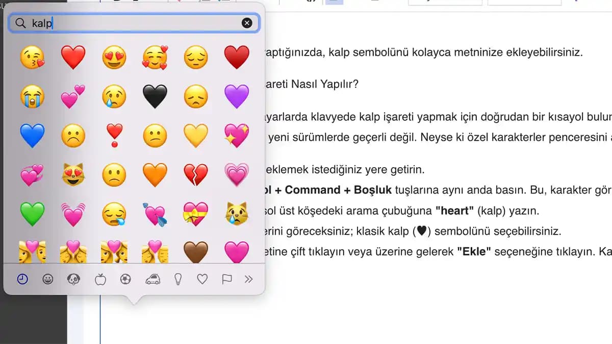 Klavyede Kalp Sembolü Yazma Yöntemleri ve Dijital İletişimdeki Önemi