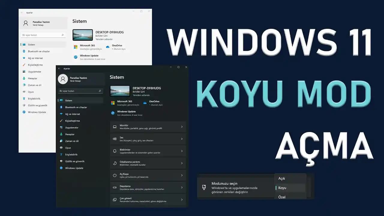 Koyu Mod: Dijital Cihazlarda Göz Sağlığı ve Pil Tasarrufu Sağlayan Ekran Teknolojisi