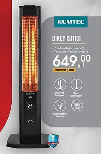 Kumtel Dikey Isıtıcılar: Enerji Verimli ve Şık Elektrikli Isıtıcı Modelleri