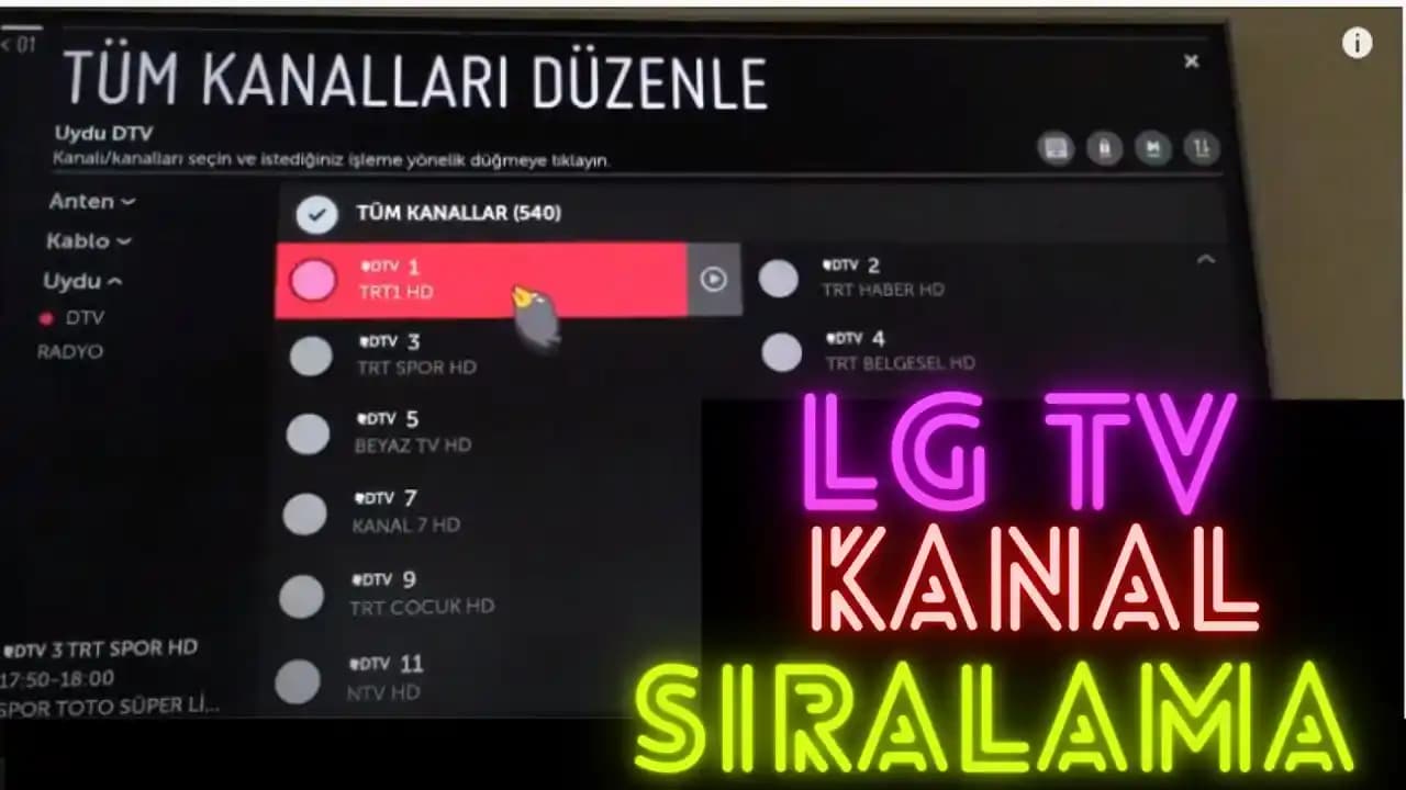 LG Kanal Düzenleme: Televizyonunuzda Kanal Listesini Kişiselleştirmenin Yolları