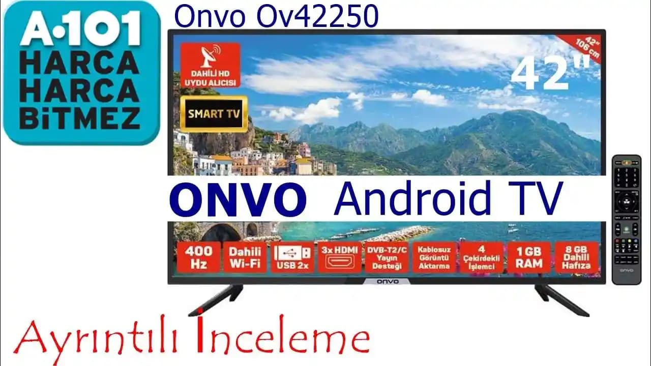 Onvo TV Gelişmiş Ayarlar ile Kişiselleştirilmiş ve Yüksek Performanslı Akıllı Televizyon Deneyimi
