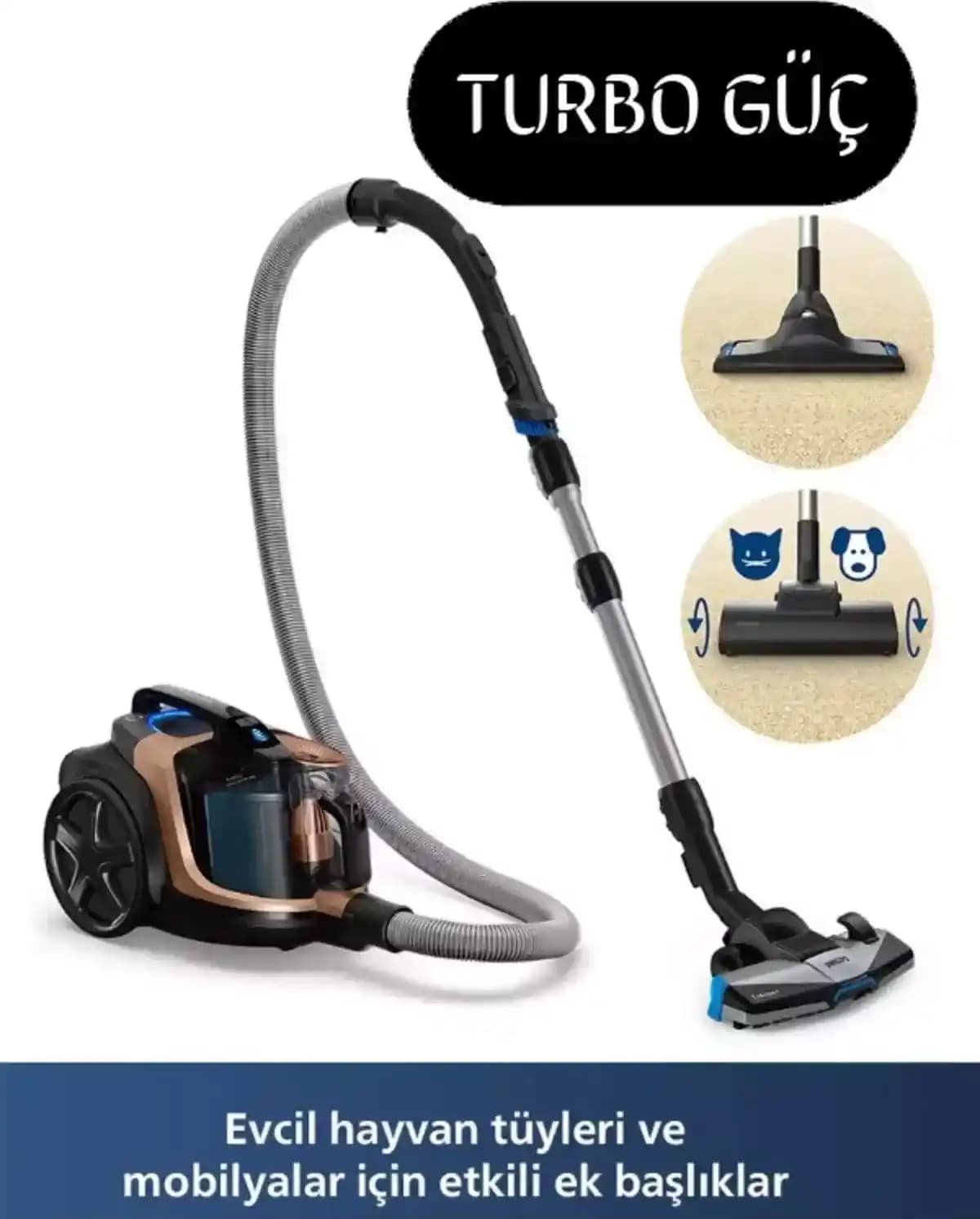 Philips Marathon Elektrikli Süpürgelerde Yüksek Çekiş Gücü ve Teknolojik Avantajlar