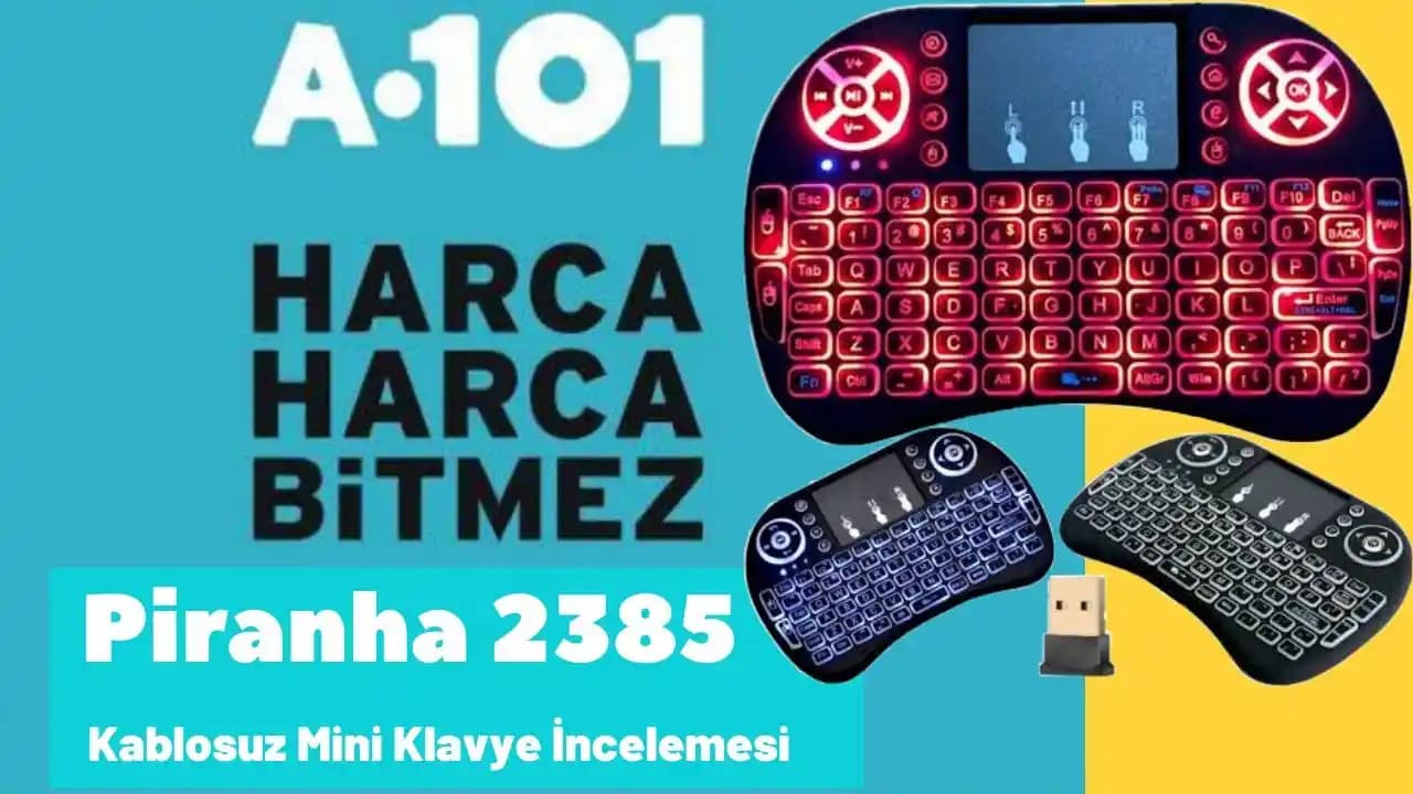 Piranha 2385 Kablosuz Mini Klavye: Teknik Özellikler ve Kullanım Rehberi