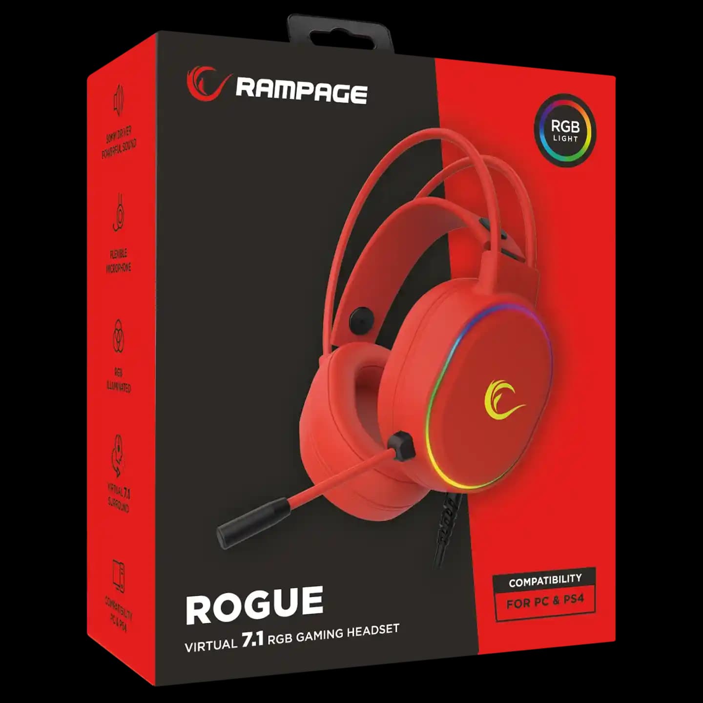 Rampage Rogue 7.1 Oyuncu Kulaklığı: Üstün Ses ve Konfor Deneyimi