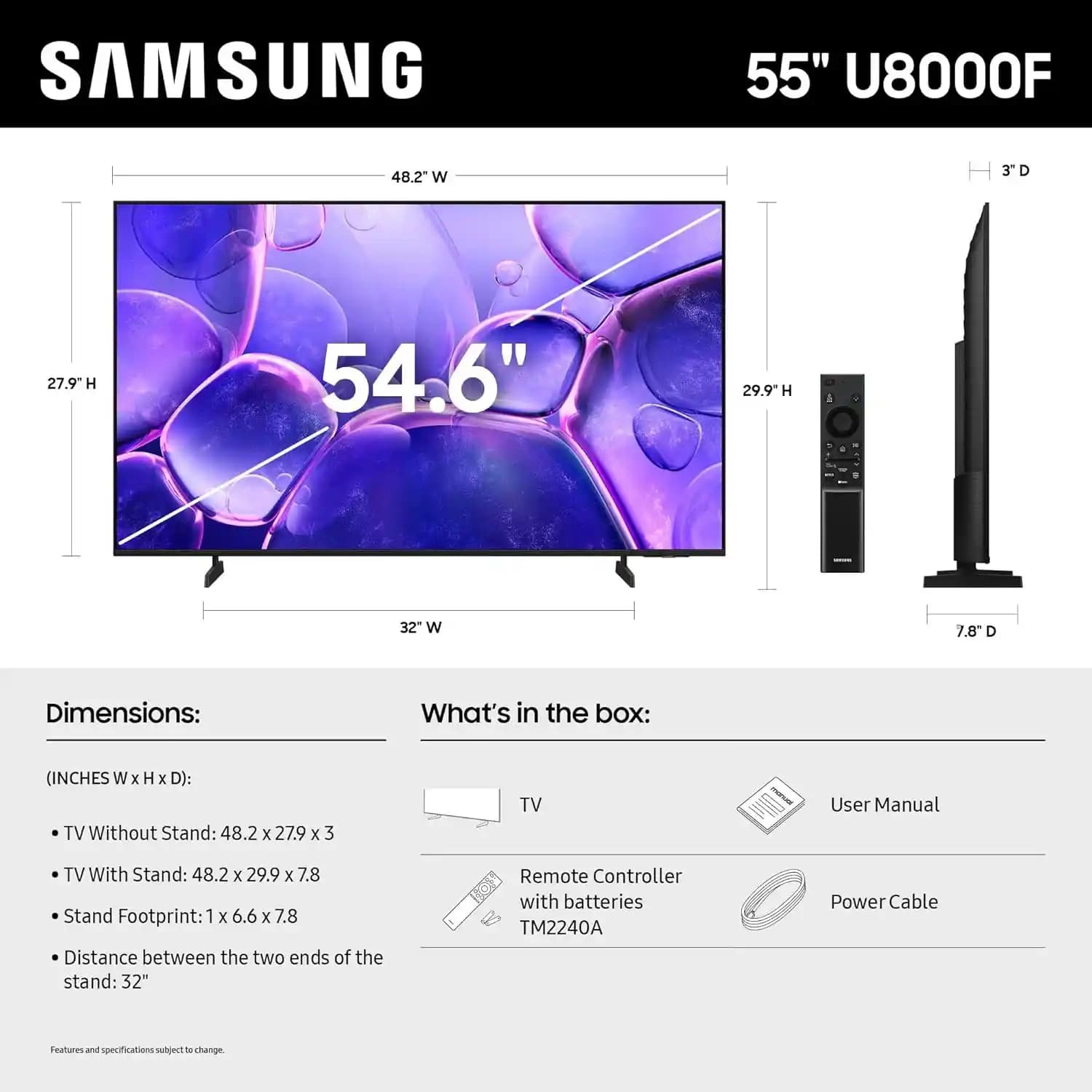 Samsung 55U8000F 55 İnç 4K Crystal UHD Smart TV Teknik İncelemesi ve Özellikleri