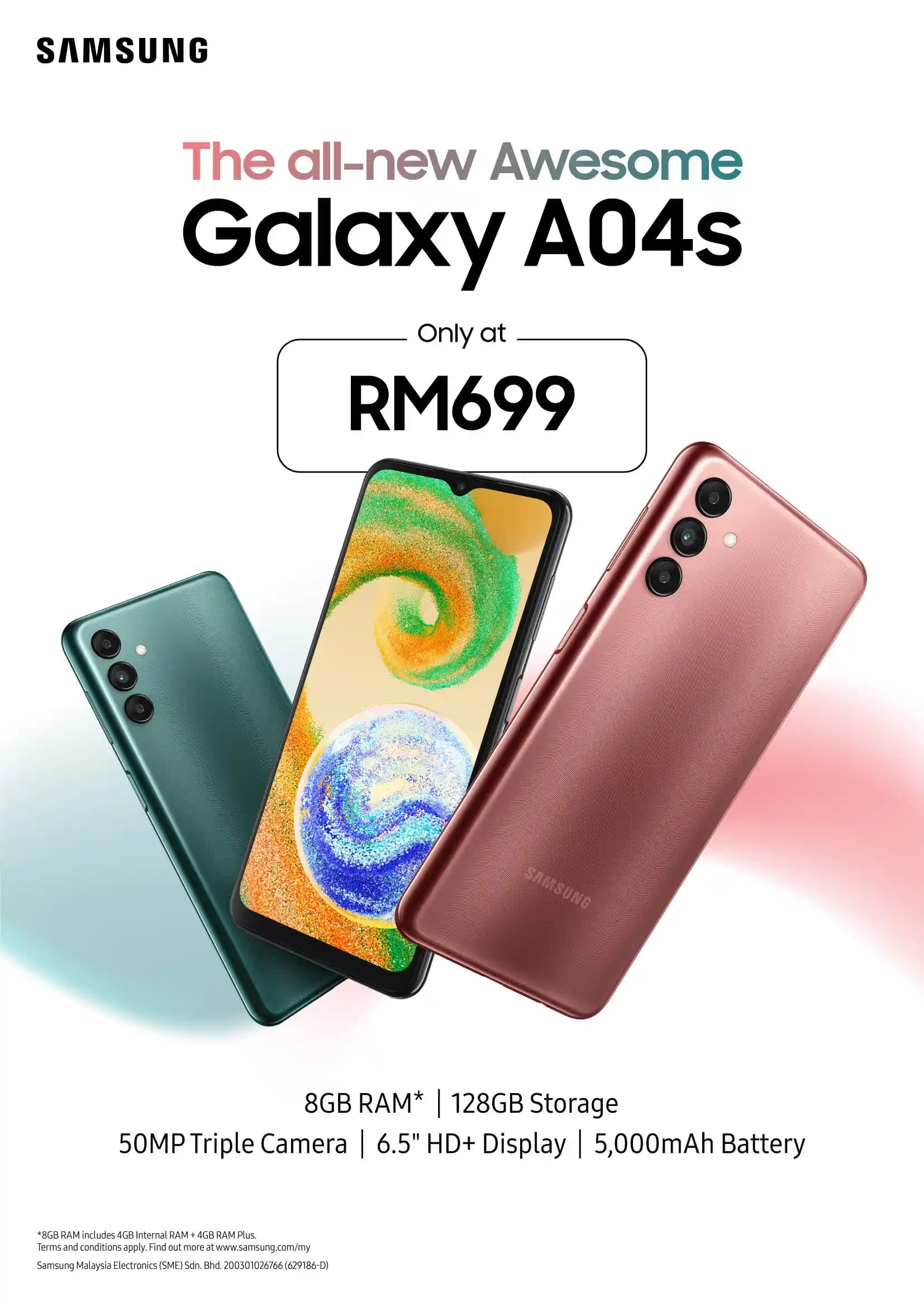 Samsung Galaxy A04s: Uygun Fiyatlı ve Güçlü Performans Sunan Akıllı Telefon