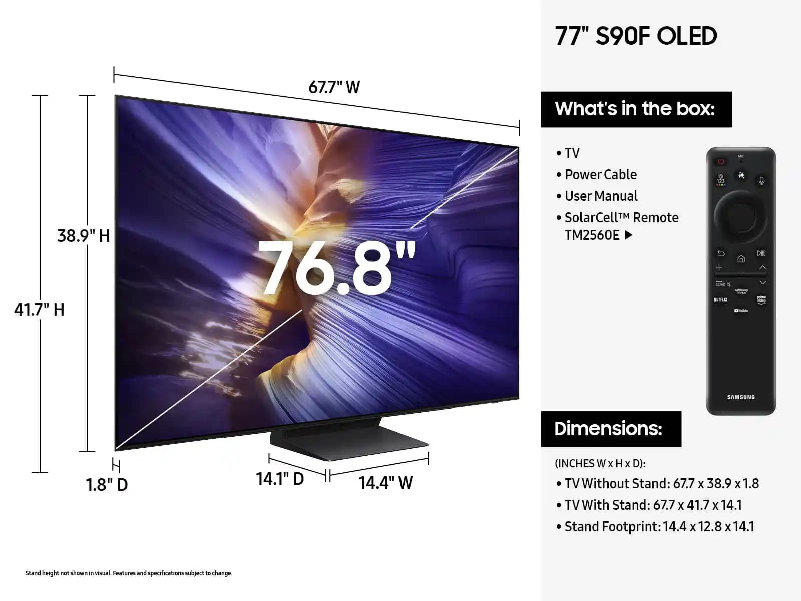 Samsung S90F OLED: Üstün Görüntü Kalitesi ve Akıllı Televizyon Teknolojisi