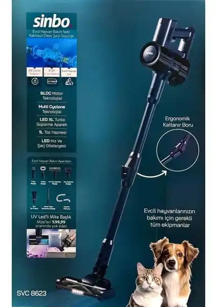 Sinbo SVC-8623 Dikey Süpürge İncelemesi: Evcil Hayvan Tüyleri İçin Pratik Temizlik Çözümü