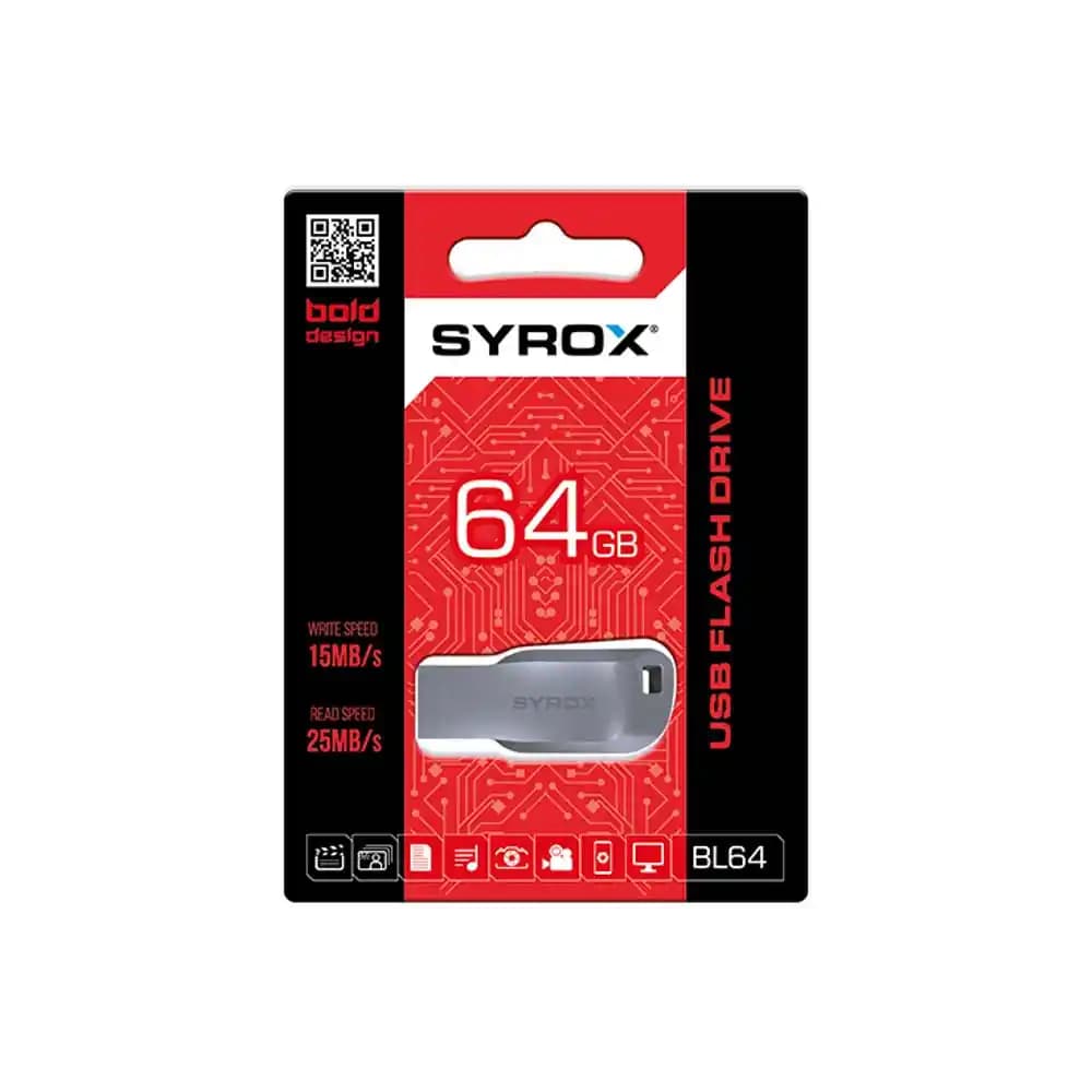 Syrox 64 GB Flash Bellek: Hızlı ve Dayanıklı Taşınabilir Depolama Çözümü