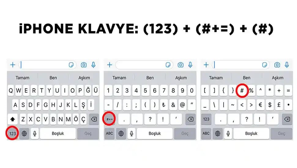 Telefon Kare İşareti (#) Anlamı, Kullanımı ve Cihazlarda Yazma Yöntemleri